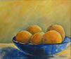 Oranges in Blue Bowl