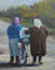 Two Babushka Women with Bike
