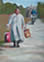 Babushka with Red Bag